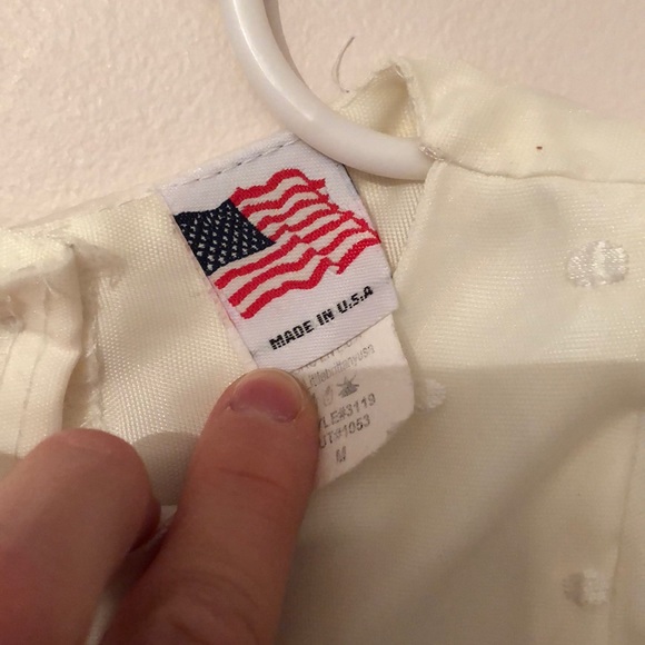 Cream Tulle dotted dress with lace 12-18 ? - Picture 3 of 7